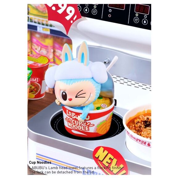 Pop Mart Wacky Mart The Monsters Figurine Cup Noodles - Picture 13 of 16